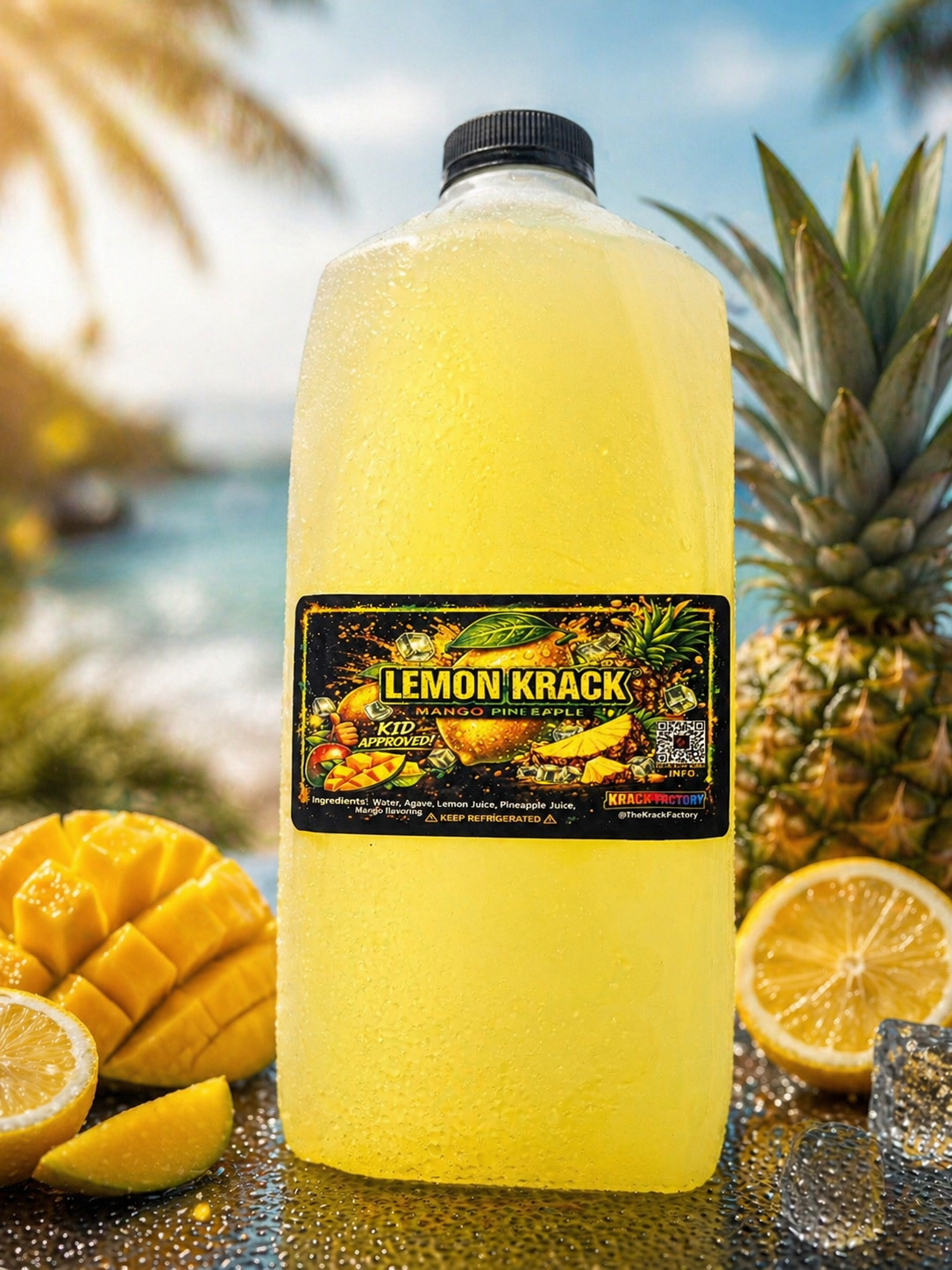 (Lemon Krack) Two 64oz Jugs + One 16oz Bottle