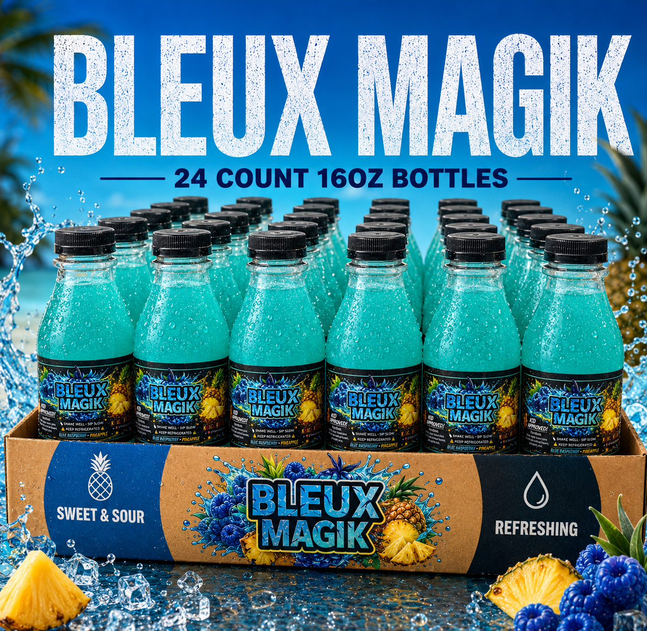 Bleux Magik 16oz Bottles (24 pack)