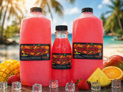 (Krack Punch) Two 64oz Jugs + One 16oz Bottle